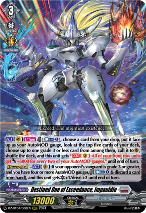 Destined One of Exceedance, Impauldio (DZ-BT04/008EN) [DZ-BT04: Destined Showdown]