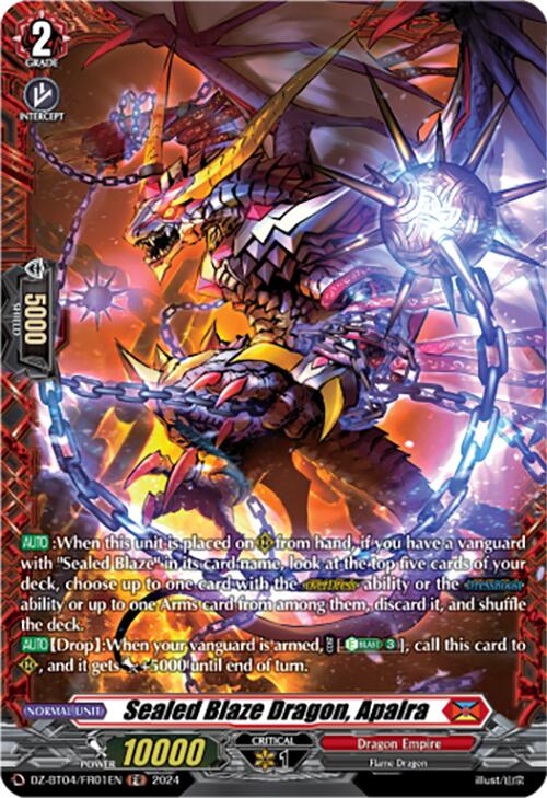 Sealed Blaze Dragon, Apalra (DZ-BT04/FR01EN) [DZ-BT04: Destined Showdown]