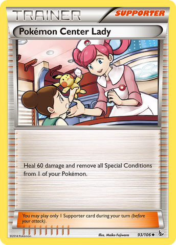 Pokemon Center Lady (93/106) [XY: Flashfire] 