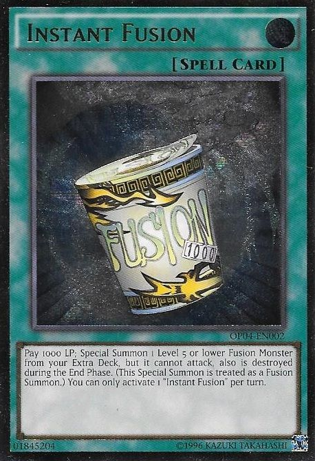 Instant Fusion [OP04-EN002] Ultimate Rare 