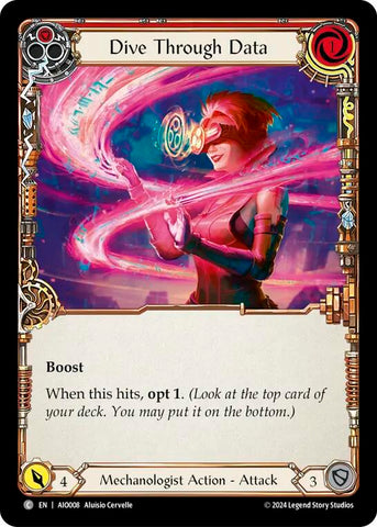 Dive Through Data (Red) [AIO008] (Armory Deck: Dash) 