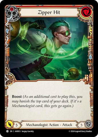 Zipper Hit (Red) [AIO013] (Armory Deck: Dash) 