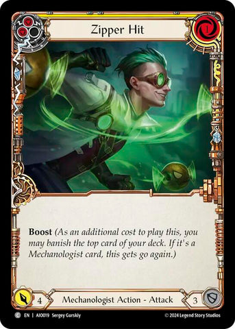 Zipper Hit (Yellow) [AIO019] (Armory Deck: Dash) 