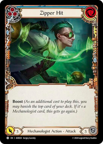 Zipper Hit (Blue) [AIO024] (Armory Deck: Dash) 