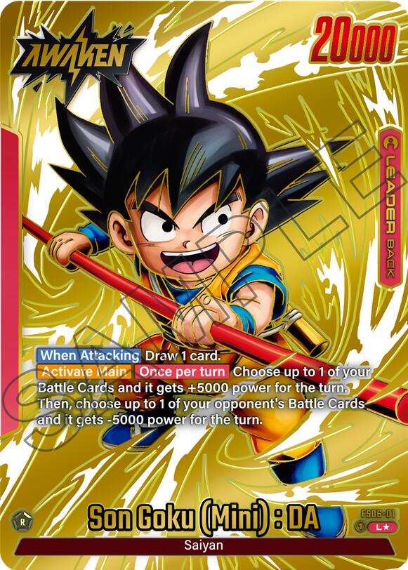 Son Goku (Mini) : DA (Gold) [Fusion World Tournament Cards]