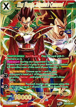 King Vegeta, Invasion's Command (SPR) (BT15-063) [Saiyan Showdown] 