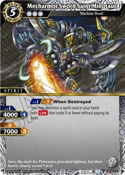 Mecharmor Sword Saint Minotaur (BSS06-051) [Generational Link]