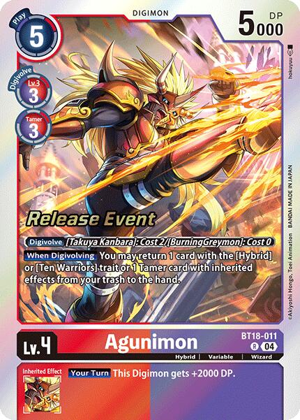 Agunimon [BT18-011] [Release Special Booster 2.0 Pre-Release Cards]