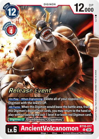 AncientVolcanomon [BT18-017] [Release Special Booster 2.0 Pre-Release Cards] 