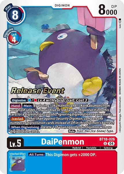 DaiPenmon [BT18-026] [Release Special Booster 2.0 Pre-Release Cards]