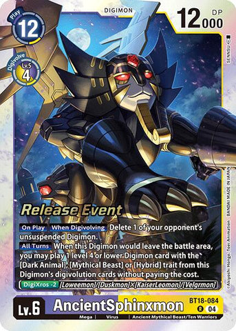 AncientSphinxmon [BT18-084] [Release Special Booster 2.0 Pre-Release Cards] 