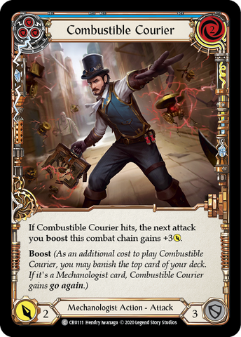Combustible Courier (Blue) [CRU111] (Crucible of War) 1st Edition Normal 
