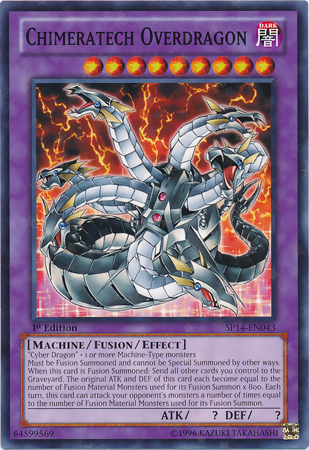 Chimeratech Overdragon [SP14-EN043] Starfoil Rare 