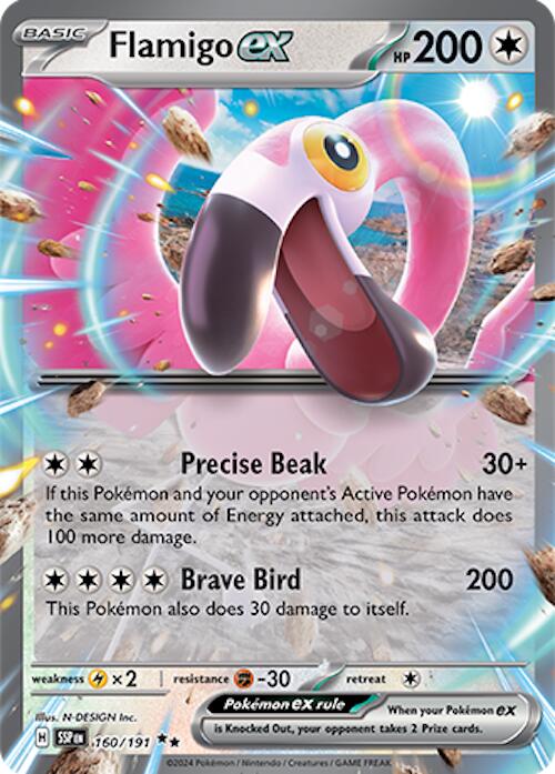 Flamigo ex (160/191) [Scarlet &amp; Violet: Surging Sparks] 