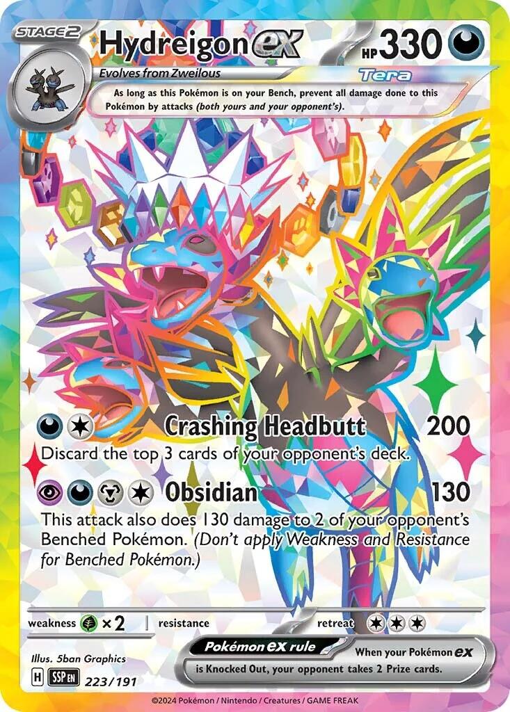 Hydreigon ex (223/191) [Scarlet &amp; Violet: Surging Sparks] 