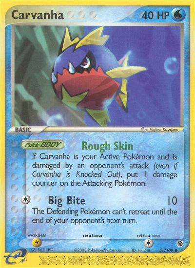Carvanha (51/109) [EX: Ruby &amp; Sapphire] 