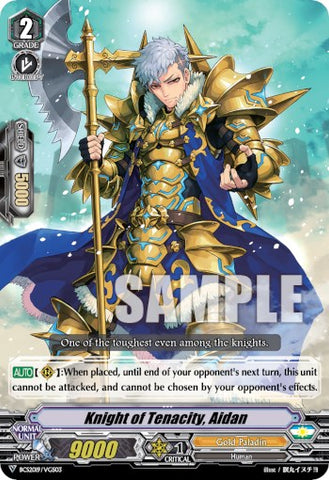 Knight of Tenacity, Aidan (BCS2019/VGS03) [Bushiroad Event Cards] 