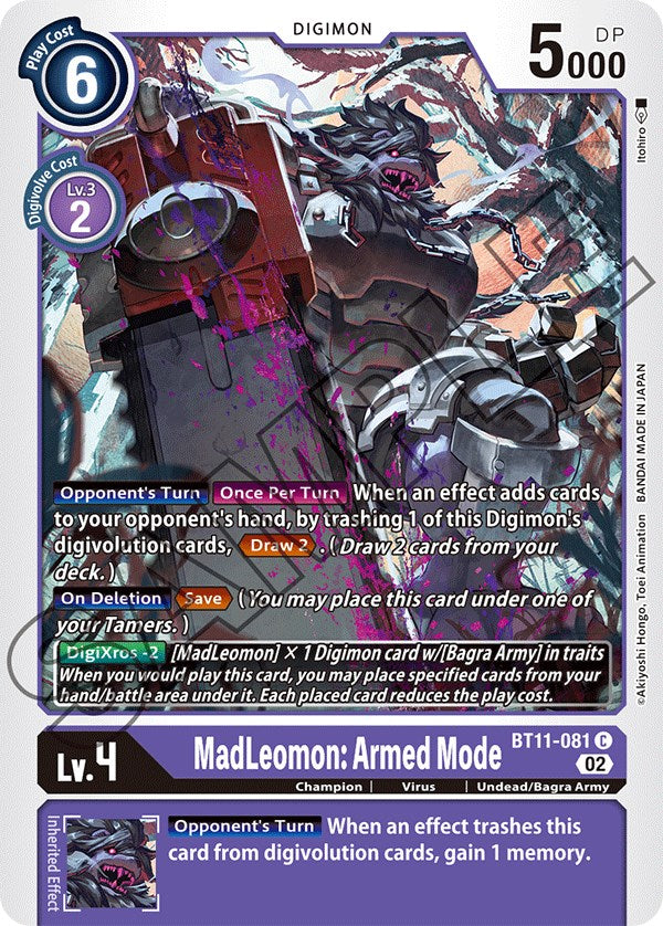 MadLeomon: Armed Mode [BT11-081] [Dimensional Phase] 