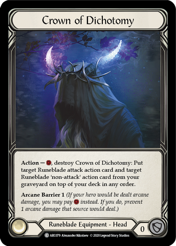 Crown of Dichotomy [U-ARC079] (Arcane Rising Unlimited) Unlimited Rainbow Foil 