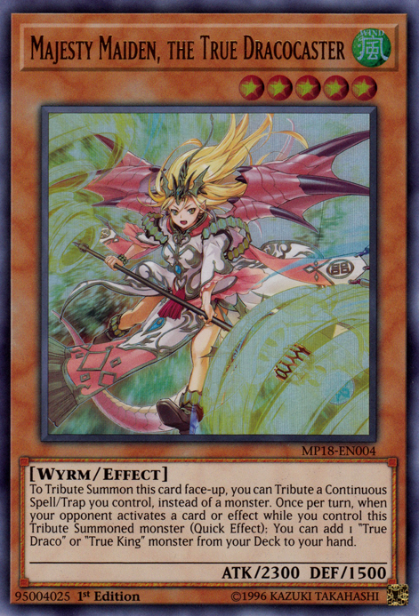 Majesty Maiden, the True Dracocaster [MP18-EN004] Ultra Rare 