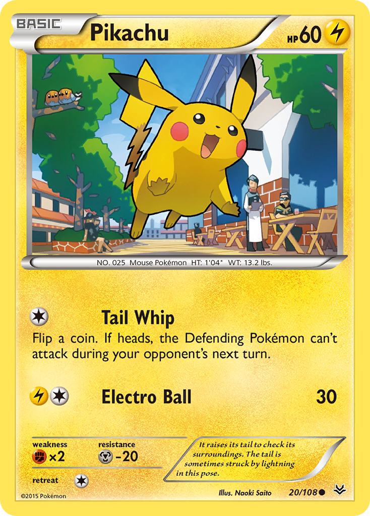 Pikachu (20/108) [XY: Roaring Skies] 