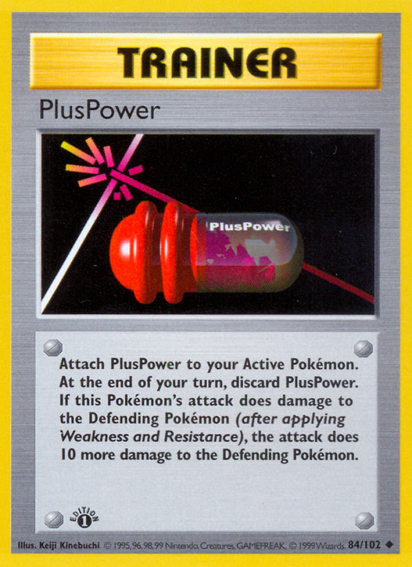 PlusPower (84/102) (Shadowless) [Base Set 1st Edition] 