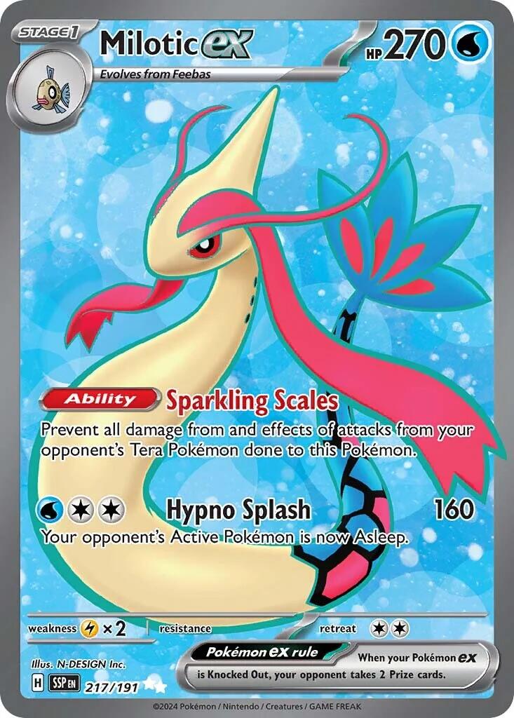 Milotic ex (217/191) [Scarlet &amp; Violet: Surging Sparks] 