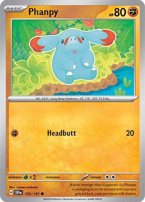 Phanpy (102/191) [Scarlet &amp; Violet: Surging Sparks] 