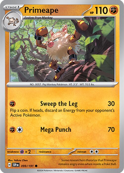 Primeape (099/191) [Scarlet &amp; Violet: Surging Sparks] 