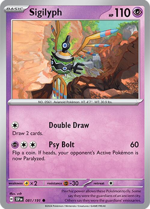 Sigilyph (081/191) [Scarlet &amp; Violet: Surging Sparks] 