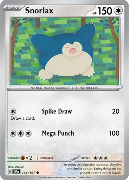 Snorlax (144/191) [Scarlet &amp; Violet: Surging Sparks] 