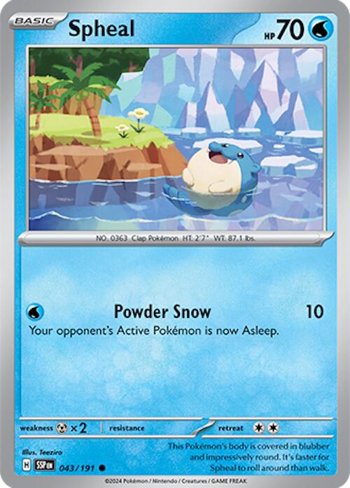 Spheal (043/191) [Scarlet &amp; Violet: Surging Sparks] 