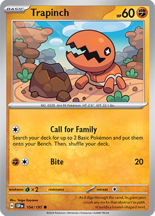 Trapinch (104/191) [Scarlet &amp; Violet: Surging Sparks] 