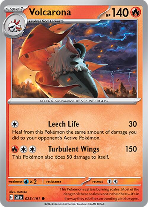 Volcarona (025/191) [Scarlet &amp; Violet: Surging Sparks] 