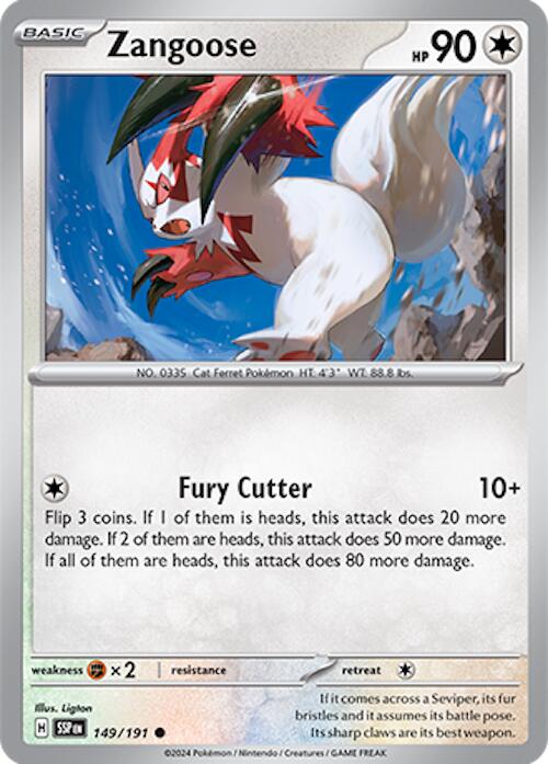 Zangoose (149/191) [Scarlet &amp; Violet: Surging Sparks] 