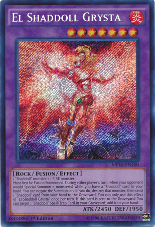 El Shaddoll Grysta [MP15-EN160] Secret Rare 