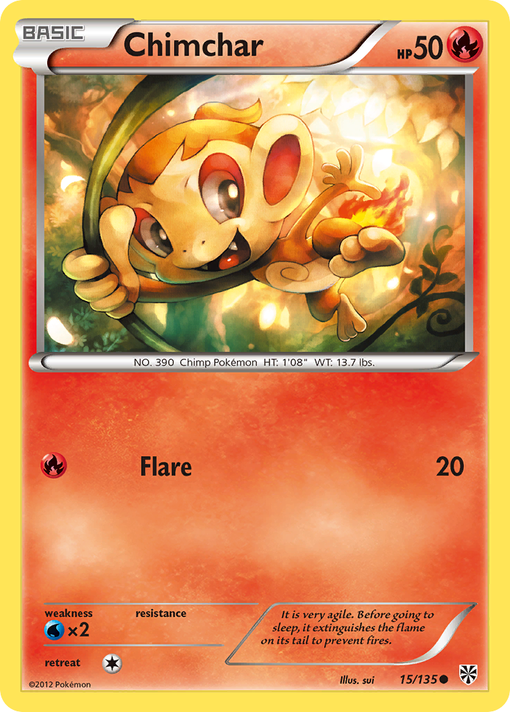 Chimchar (15/135) [Black &amp; White: Plasma Storm] 