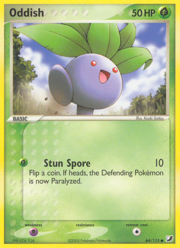 Oddish (64/115) [EX: Unseen Forces] 