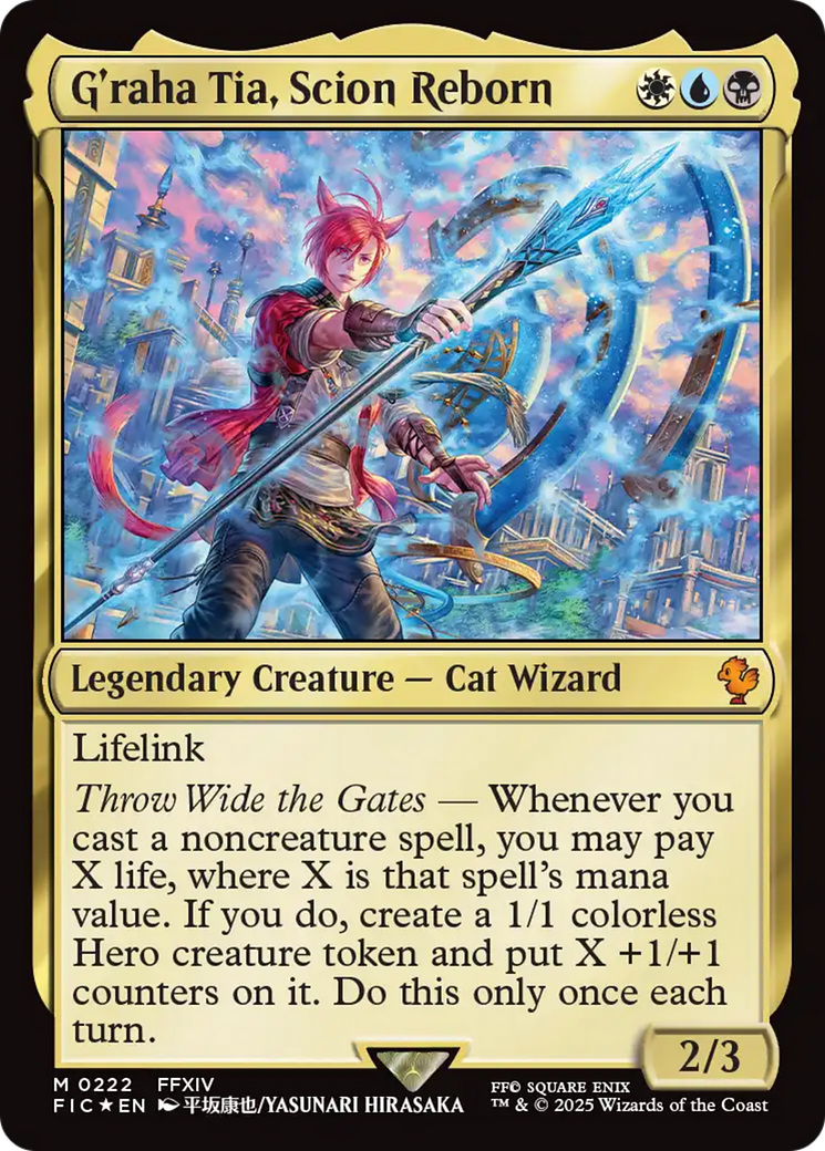 G'raha Tia, Scion Reborn (Surge Foil) [FINAL FANTASY Commander] 