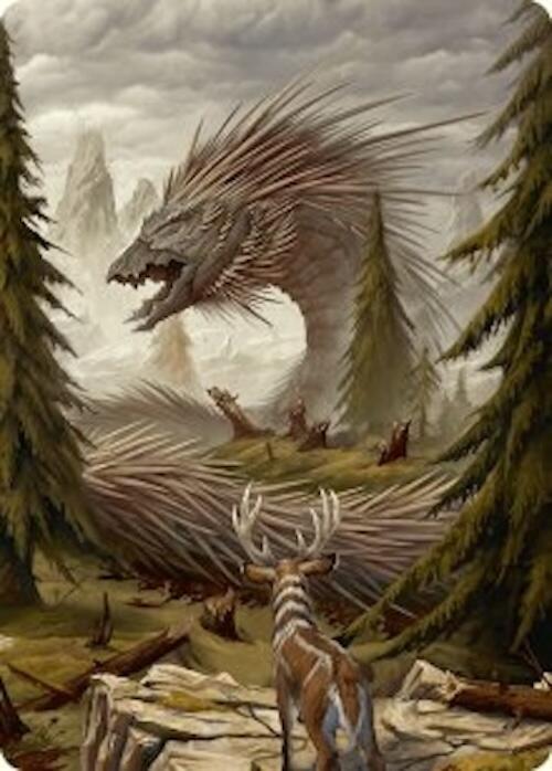 Quilled Greatwurm Art Card (44/54) [Foundations Art Series] 