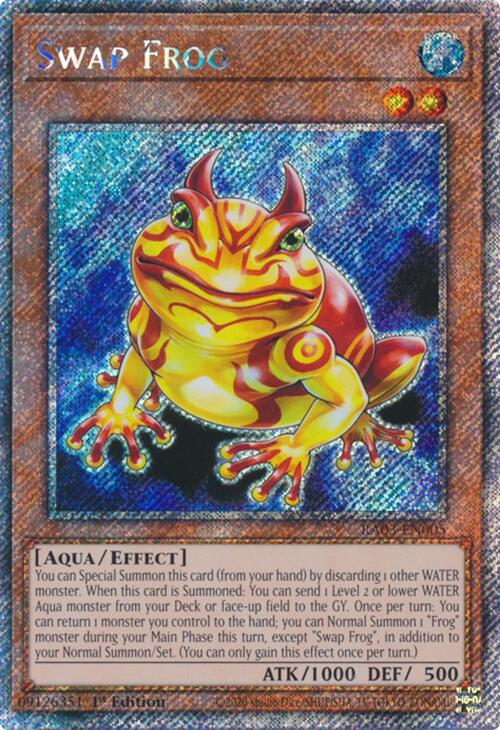 Swap Frog (Platinum Secret Rare) [RA03-EN005] Platinum Secret Rare