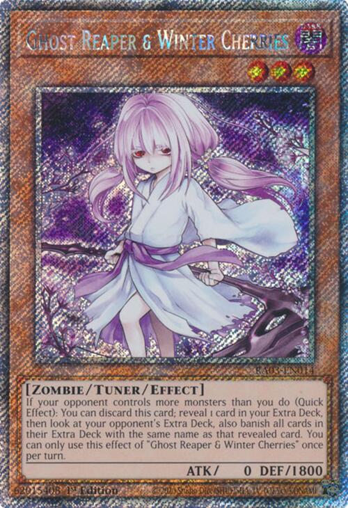 Ghost Reaper & Winter Cherries (Platinum Secret Rare) [RA03-EN014] Platinum Secret Rare