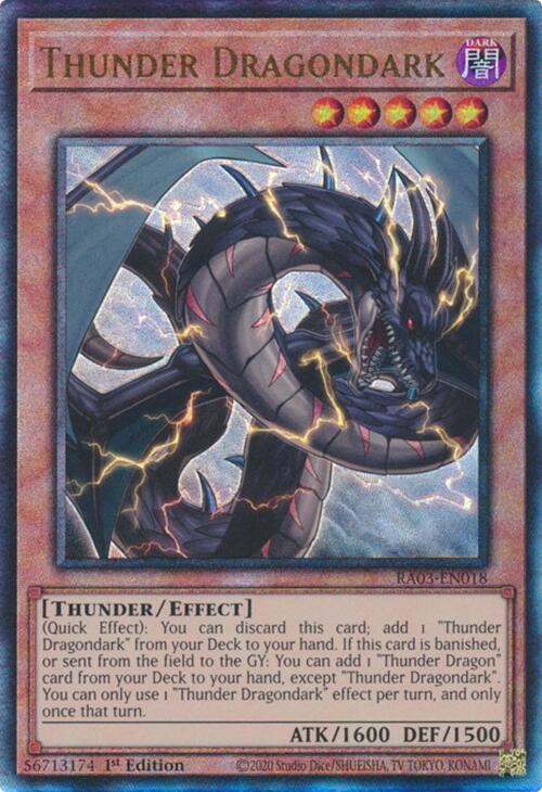 Thunder Dragondark (UTR) [RA03-EN018] Ultimate Rare