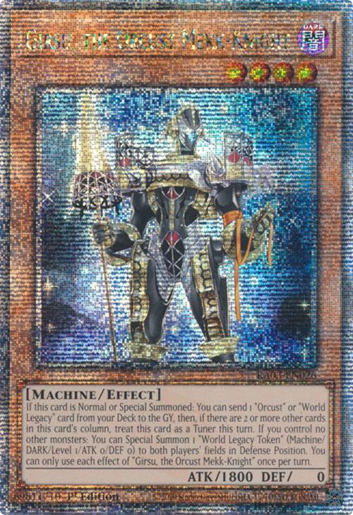 Girsu, the Orcust Mekk-Knight (Quarter Century Secret Rare) [RA03-EN026] Quarter Century Secret Rare