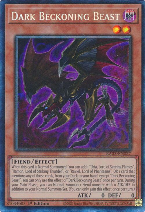 Dark Beckoning Beast (CR) [RA03-EN027] Collector's Rare