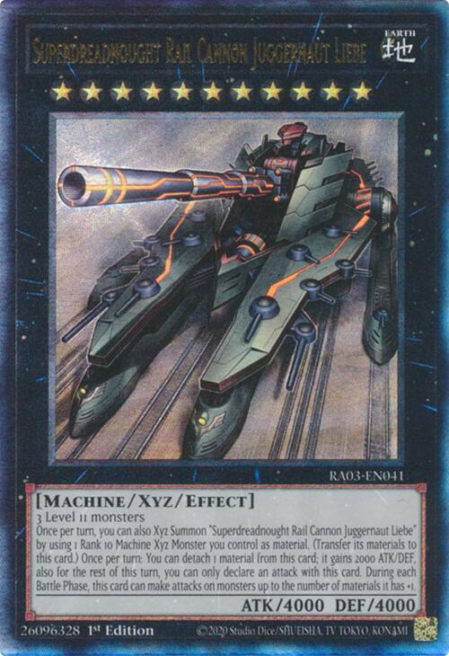 Superdreadnought Rail Cannon Juggernaut Liebe (UTR) [RA03-EN041] Ultimate Rare