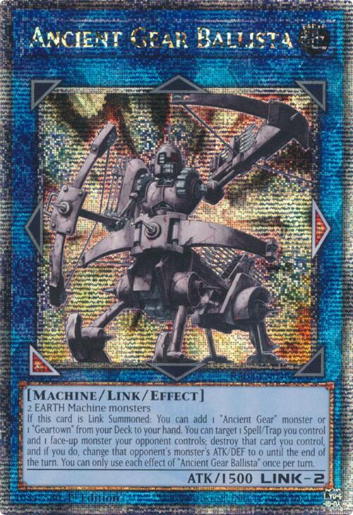 Ancient Gear Ballista (Quarter Century Secret Rare) [RA03-EN046] Quarter Century Secret Rare