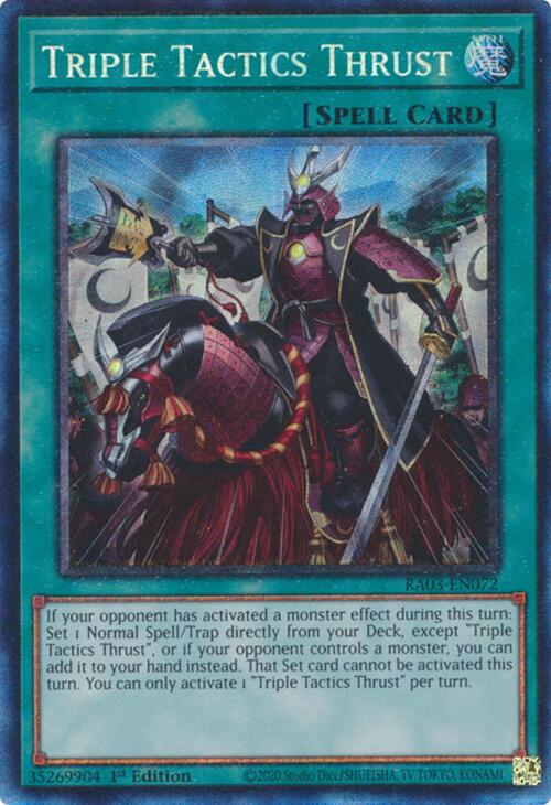 Triple Tactics Thrust (CR) [RA03-EN072] Collector's Rare