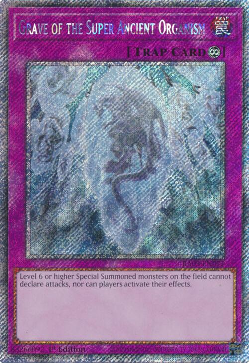 Grave of the Super Ancient Organism (Platinum Secret Rare) [RA03-EN077] Platinum Secret Rare