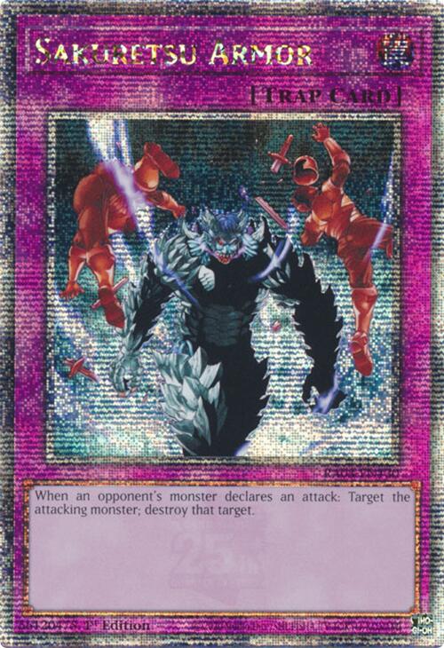 Sakuretsu Armor (Quarter Century Secret Rare) [RA03-EN130] Quarter Century Secret Rare 